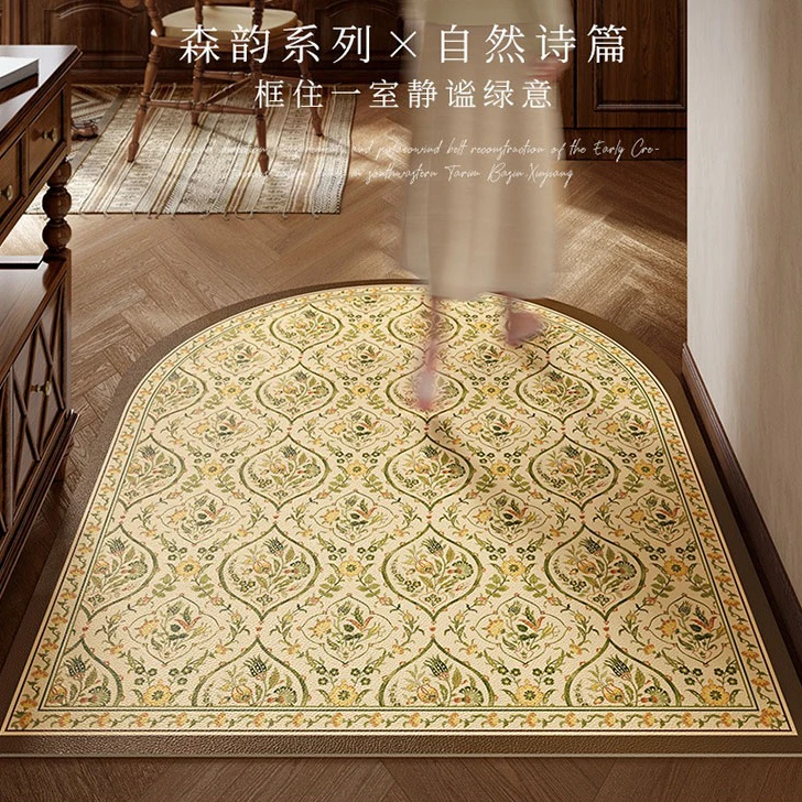范居森韵入户地垫美式复古防水防滑皮革入户门垫可裁剪定制