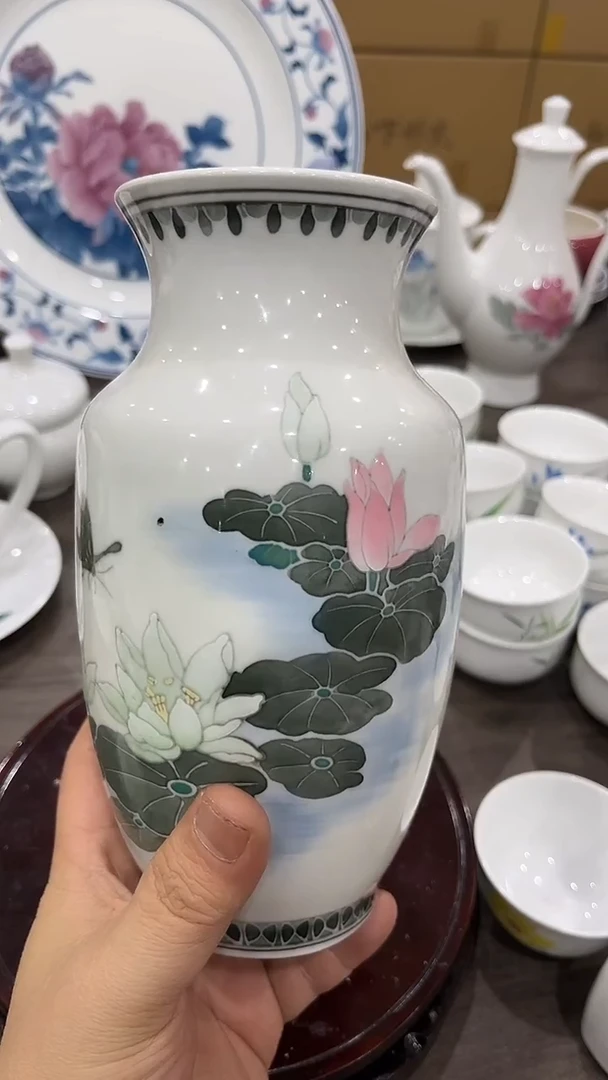 天**彩微瑕湖南醴陵釉下五彩陶瓷