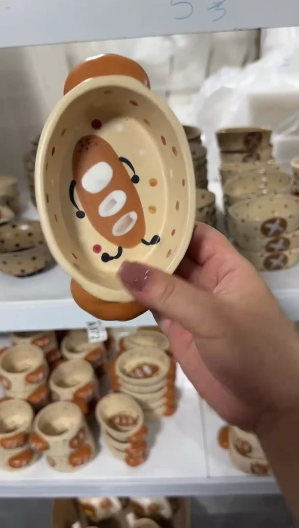 陶瓷饼干碗【十里高温釉下彩陶瓷】