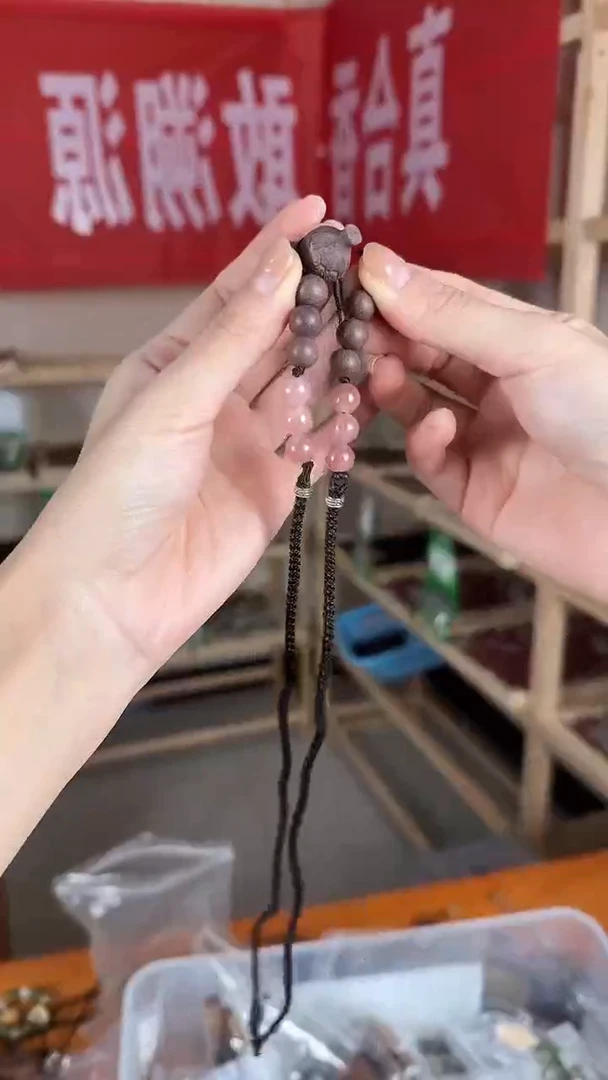 泥塑玫瑰龙涎小葫芦合香牌