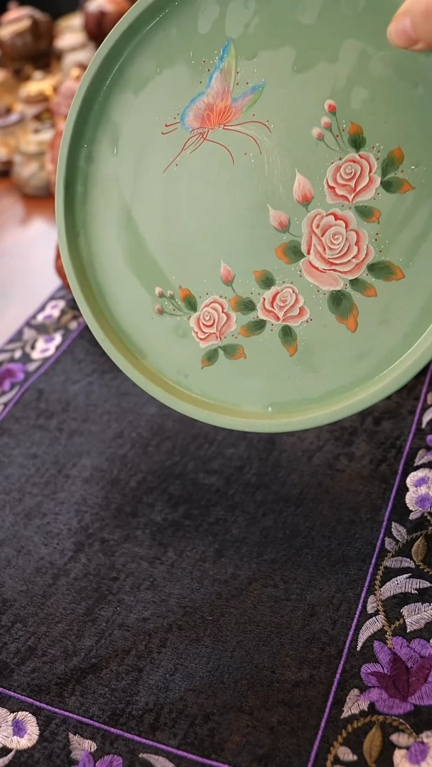 茶壶紫砂蝶恋花壶承
