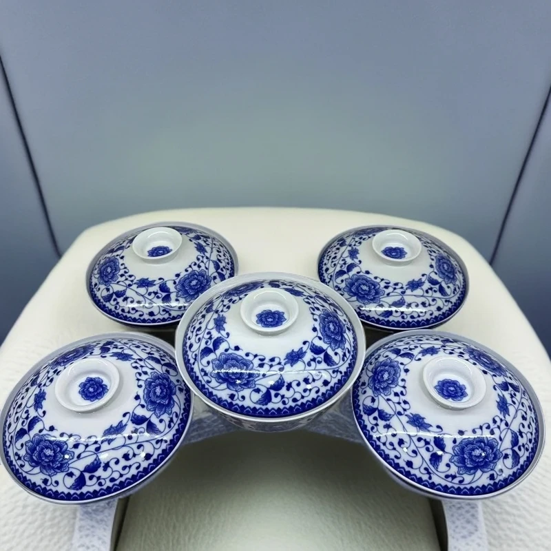 DP-A03青花缠枝莲和合器套装/五个为一套