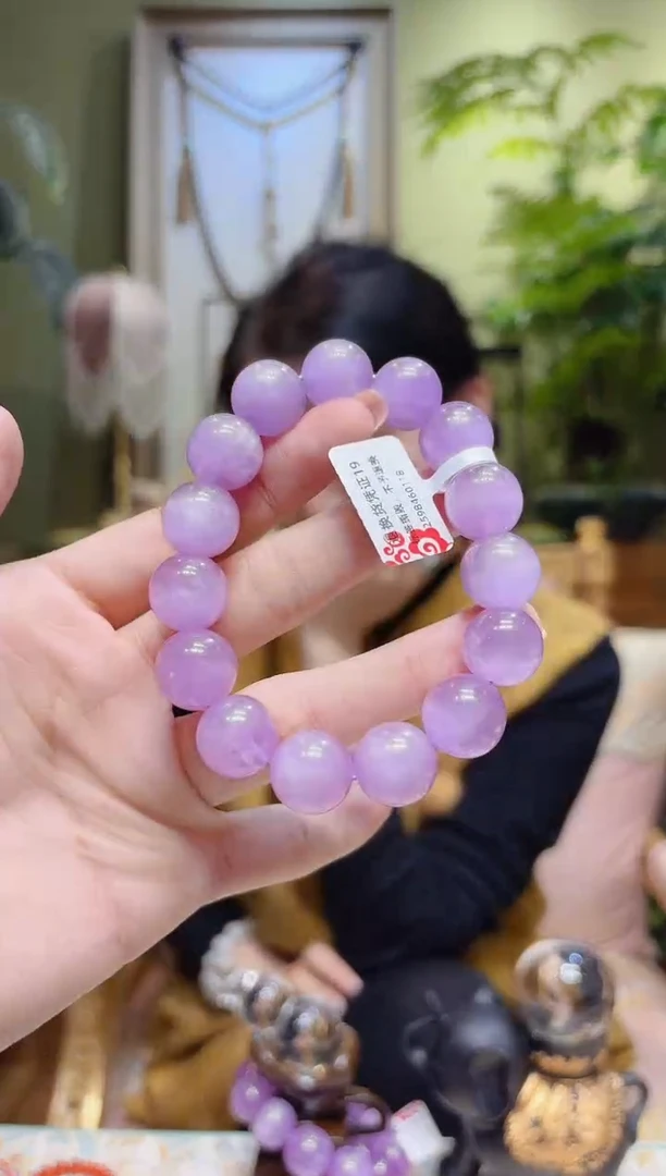 【闪购商品】锂辉石手串未镶嵌紫锂辉手串19/13.6