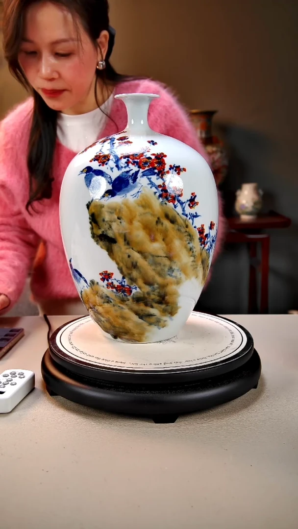 摆件陶景德镇手绘陶瓷22