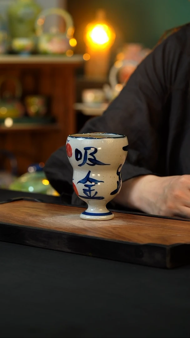 杯手绘心瓷陶瓷浮力