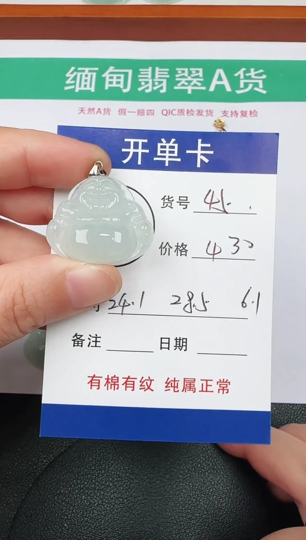 吊坠(赠链)未镶嵌翡翠45