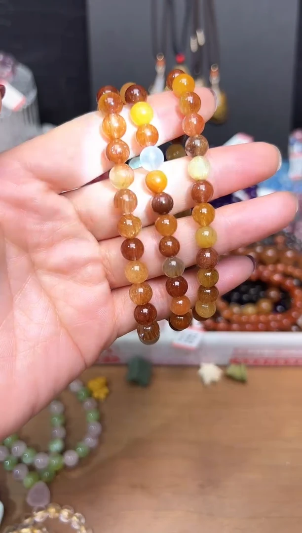 【闪购商品】水晶手链未镶嵌天然彩发7m+多样性发一