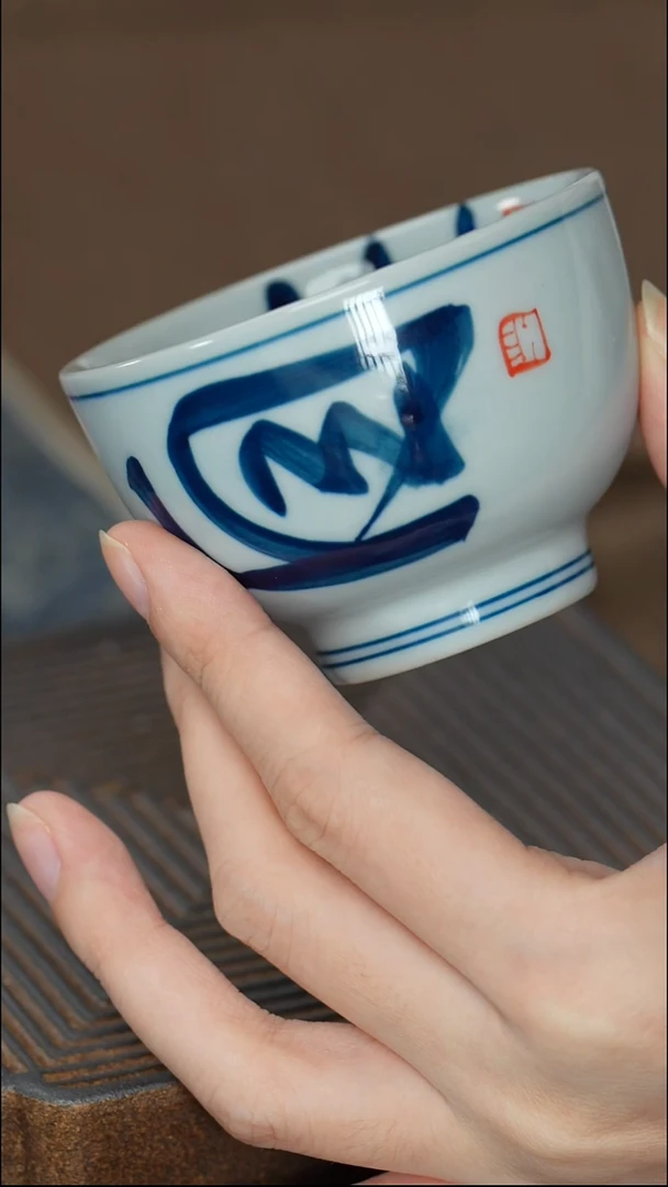 【青灰自在罗汉杯】【12西泠礼盒】