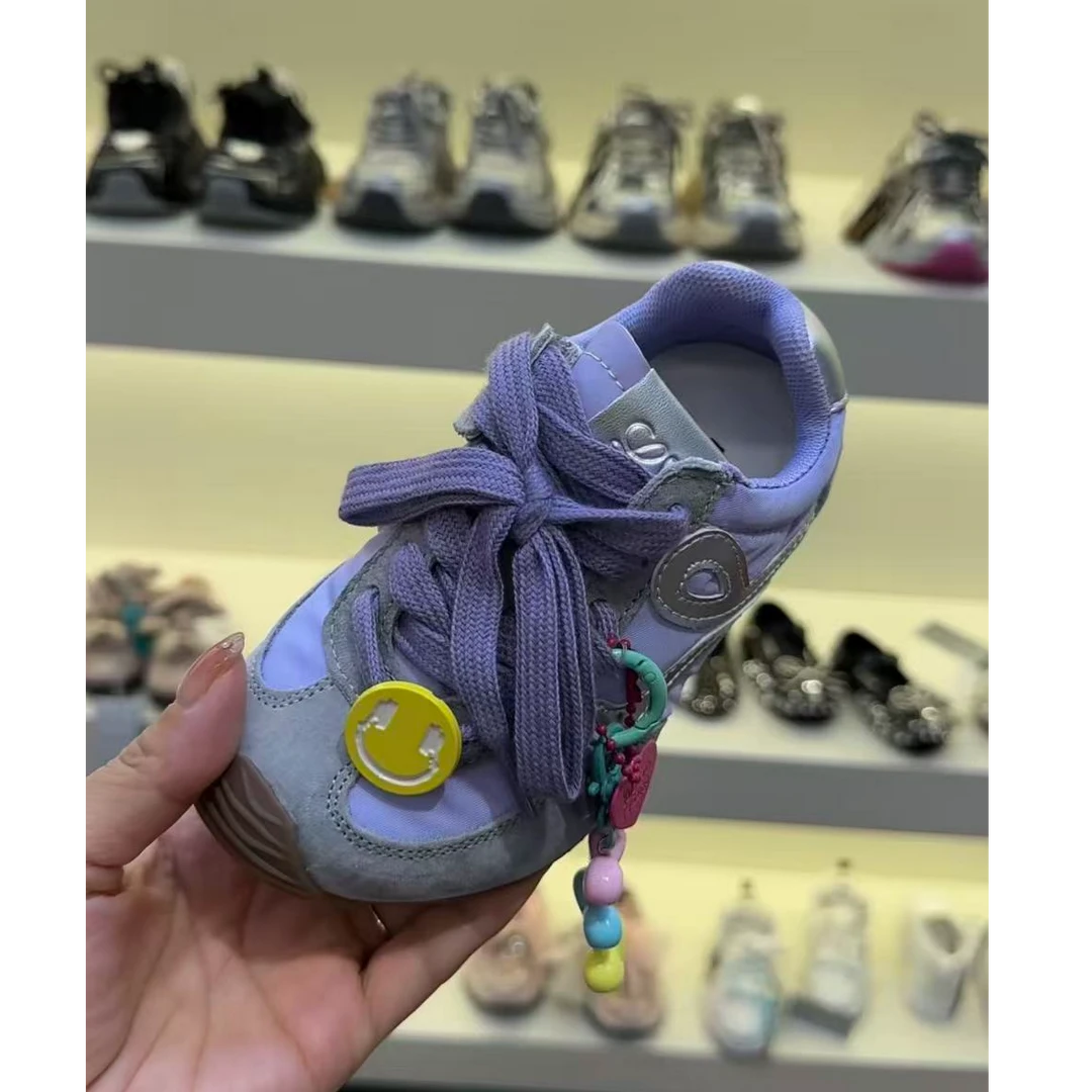 【haobaby童鞋】2025FW徽章串珠德训鞋B8