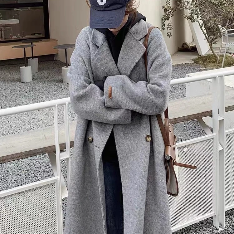 【薇哥内部自营】羊毛大衣双面呢大衣4粒扣2207