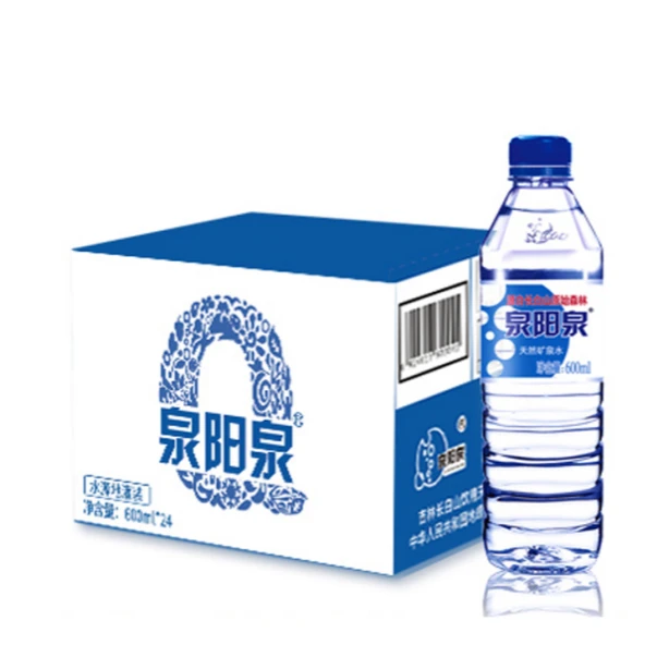 泉阳泉长白山600ml*24瓶天然矿泉水整箱小瓶装车载饮用水弱碱性