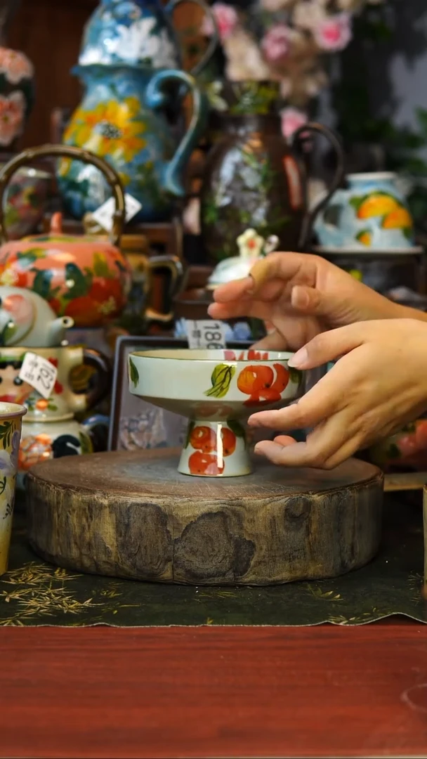 花瓶/杯子/碗213景德镇手工高温釉下彩