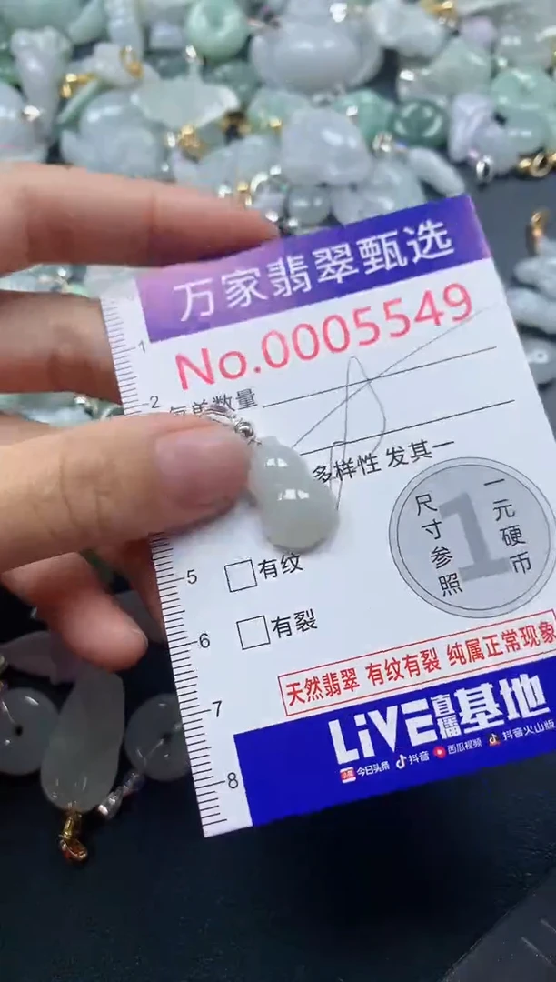 吊坠(不含链)未镶嵌翡翠5549