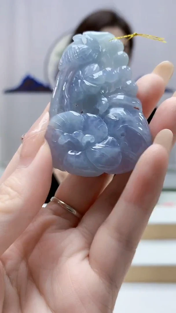 未镶嵌定制翡翠4829DD-毛货挂件63