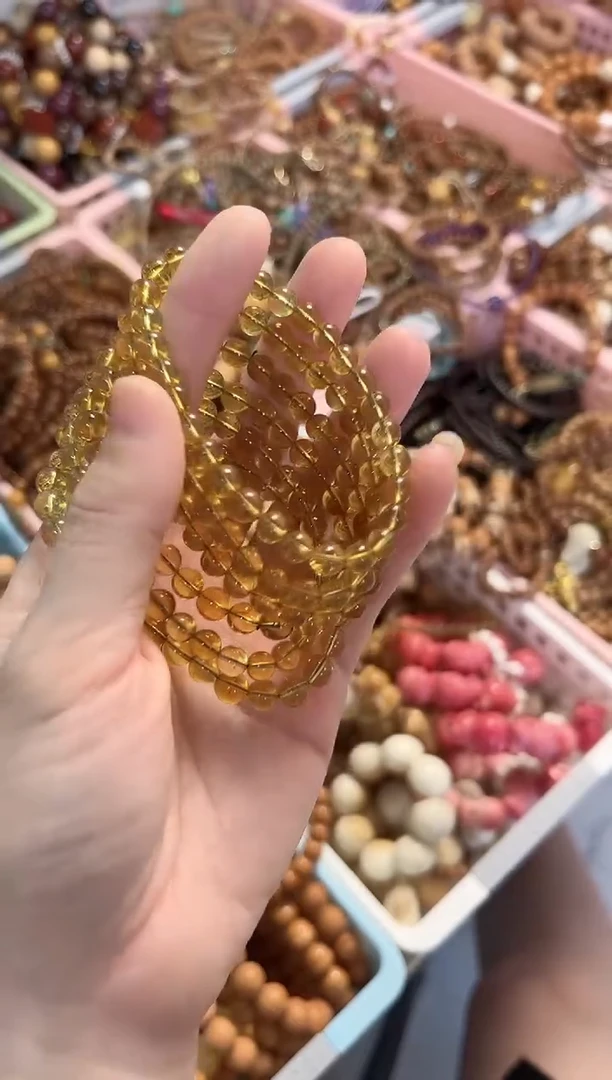 手串蓝珀未镶嵌蓝珀手串6mm单圈