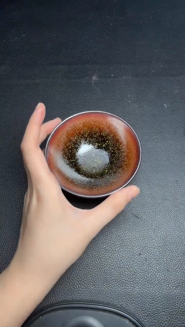 茶盏金长兴窑变帝王花50