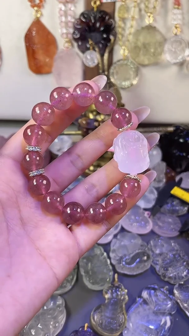 【闪购商品】水晶手链未镶嵌草莓晶