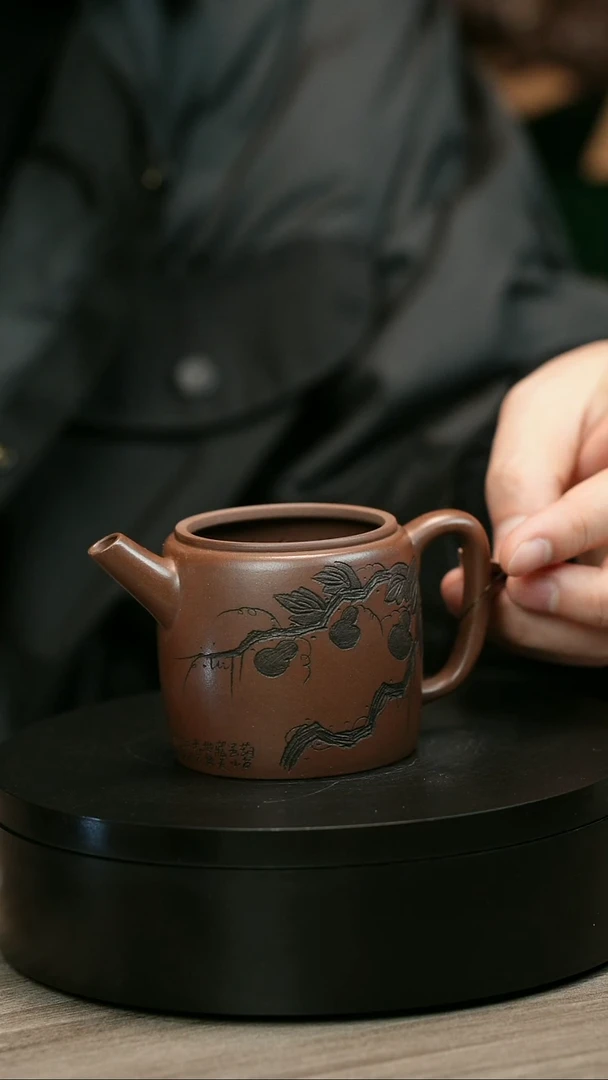 茶壶紫砂?**?H1454周卓琴葫芦高汉瓦