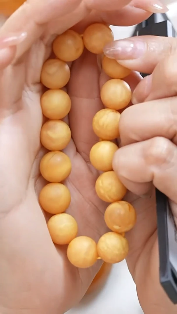 蜜蜡颈饰未镶嵌8396天然蜜蜡珠宝奇石全部保真
