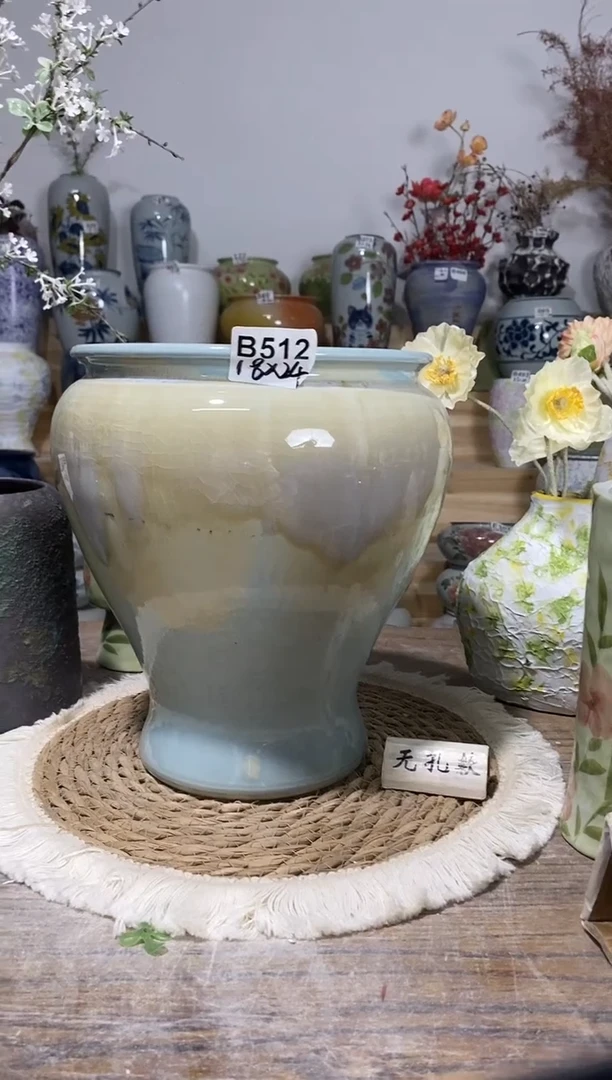 景德镇瓷韵陶瓷花盆   手工制品 完美主义者慎拍 B512