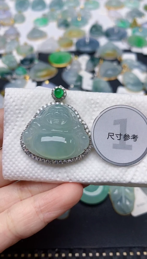 颈饰未镶嵌翡翠天然缅甸A货翡翠