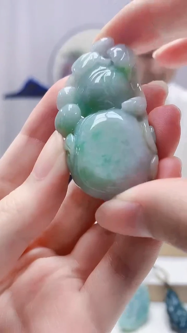 未镶嵌定制翡翠4898zm-毛货挂件19葫芦