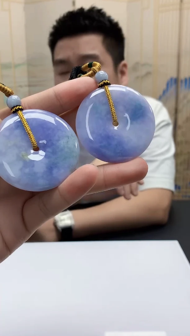 定制翡翠未镶嵌5028bb-毛货挂件一对61