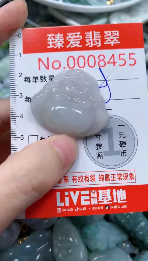 翡翠未镶嵌吊坠(不含链)8455