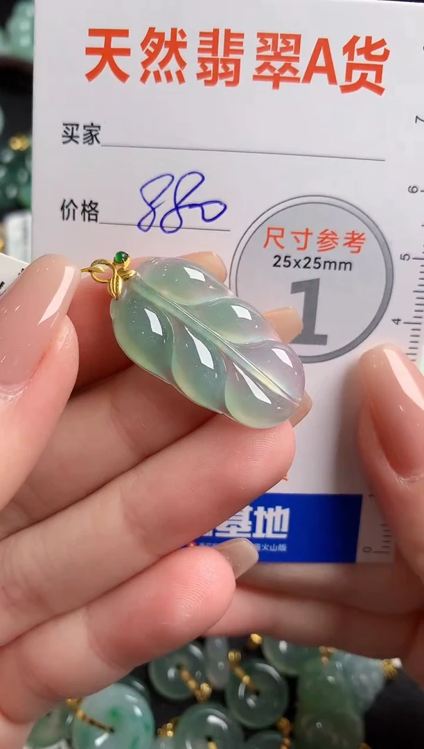 【闪购商品】翡翠颈饰18K金镶嵌0195448570