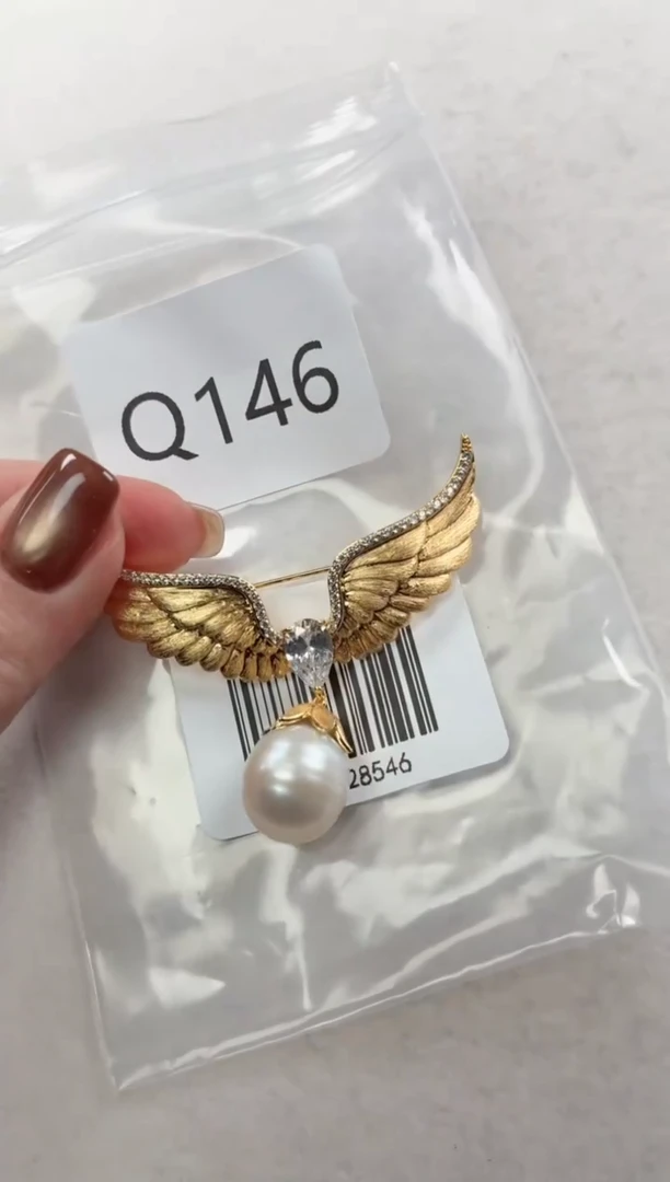 未镶嵌胸针海水珍珠q146