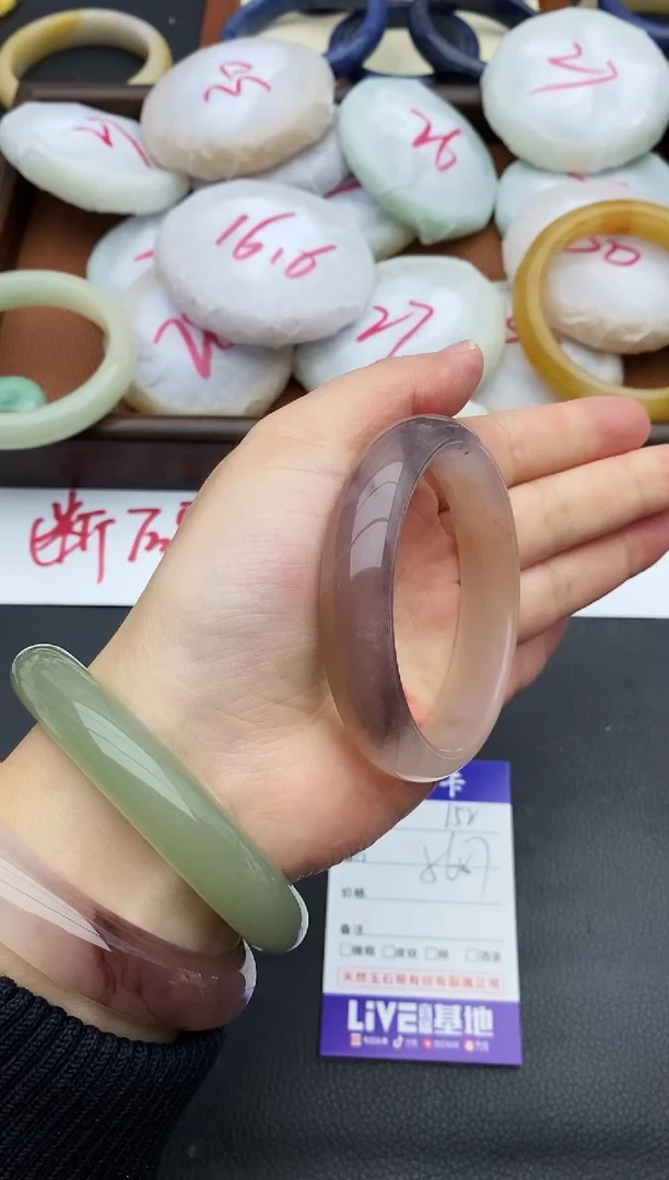 未镶嵌手镯石英质玉152+56/57