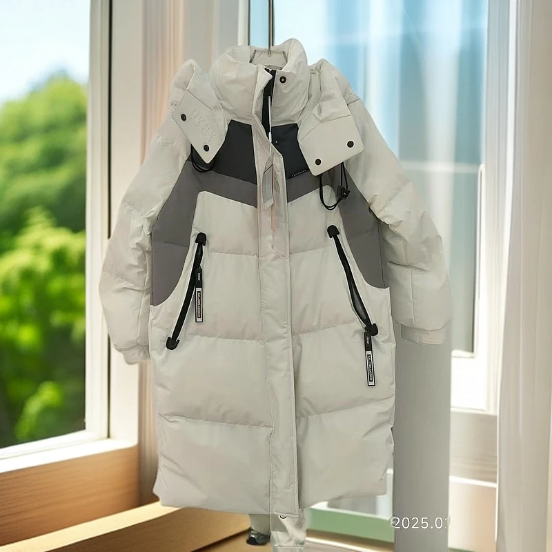 中长款女士时尚休闲连帽外套