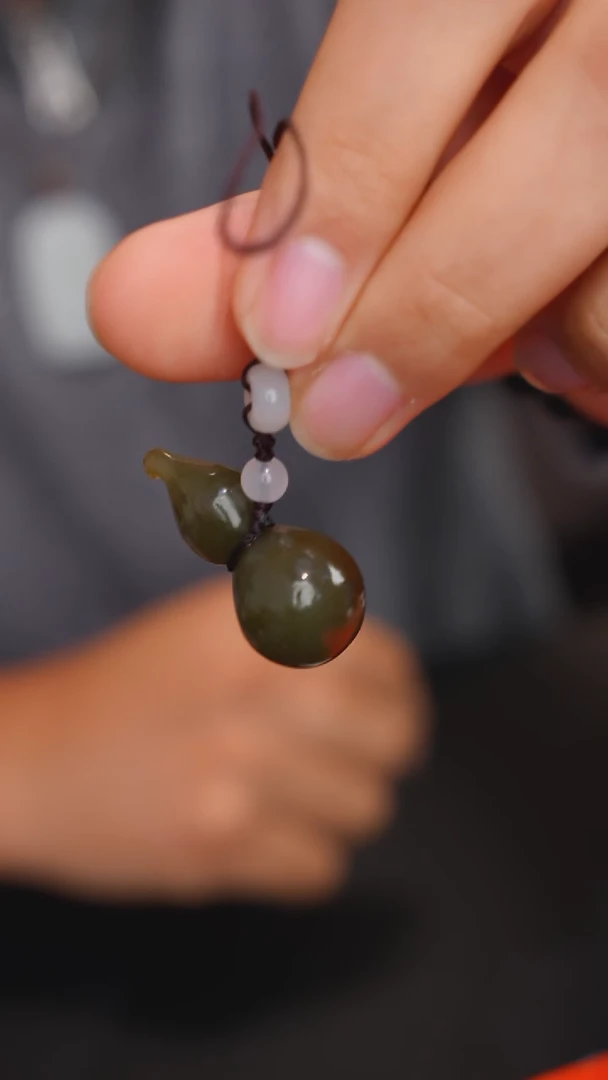未镶嵌和田玉手机链葫芦挂件