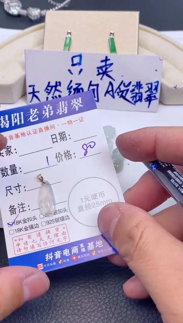 【闪购商品】翡翠颈饰银S925镶嵌多样性发其中一件