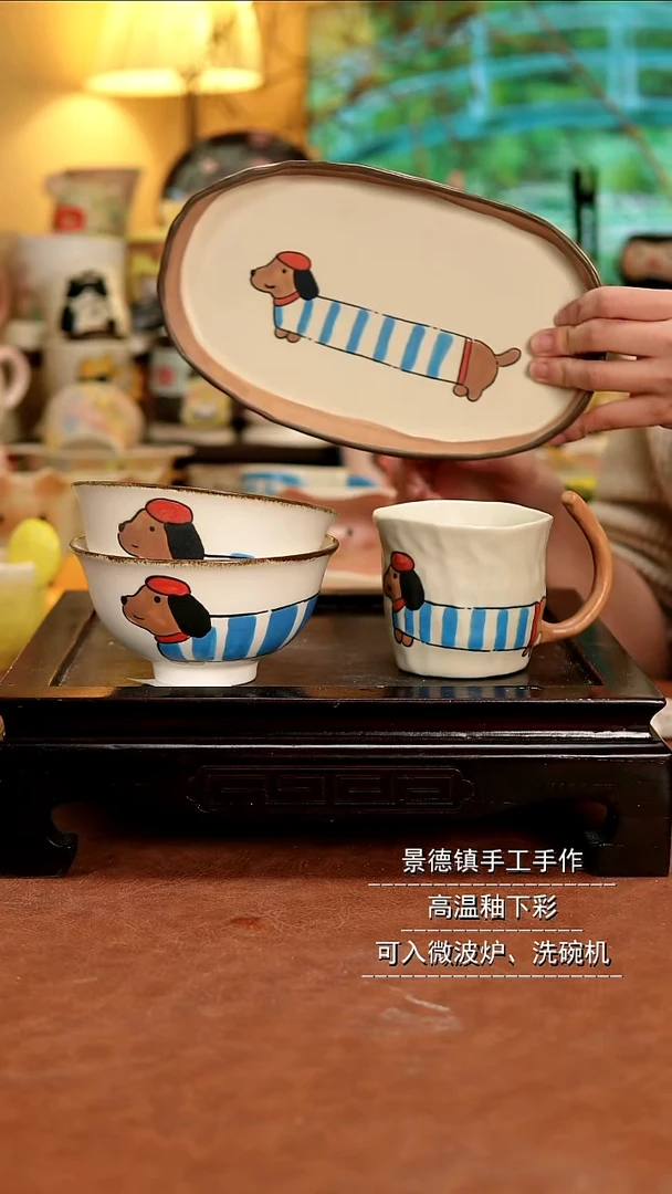 摆件陶景德镇手作陶瓷 勺子其中一个