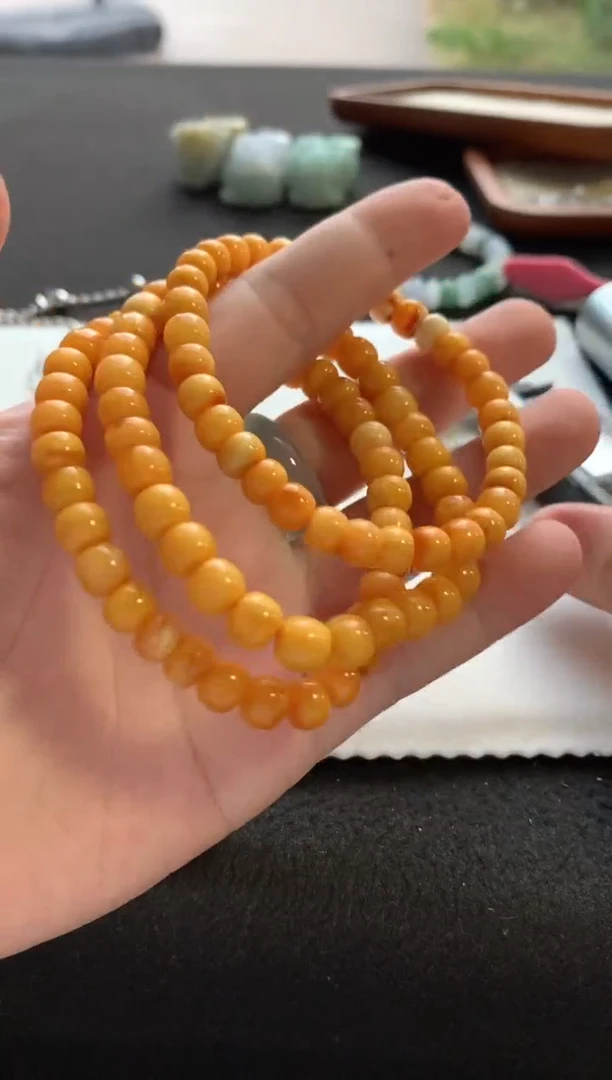 手串蜜蜡未镶嵌8g蜜蜡手串F890多样性发一