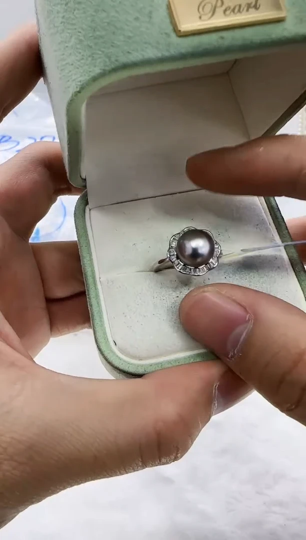 【闪购商品】海水珍珠DA银S925镶嵌v2689 珍珠