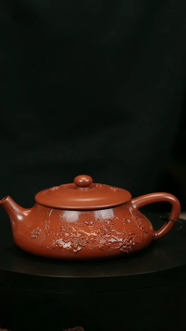 茶壶紫砂品**下H2002陈春芬梅花纳瓢