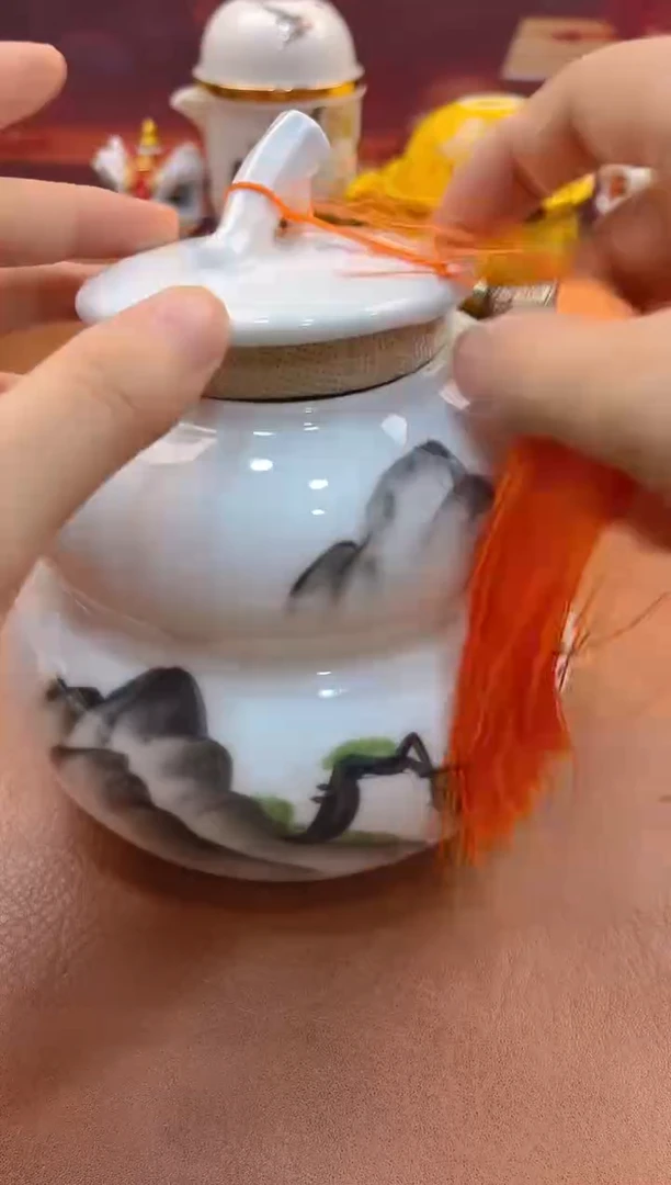 陶瓷茶具摆件旅行套组