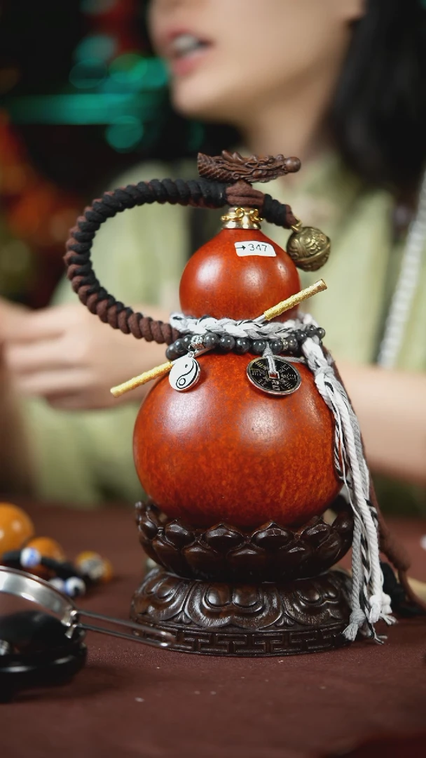 【闪购商品】347号500ml左右的非遗漆器酒葫芦