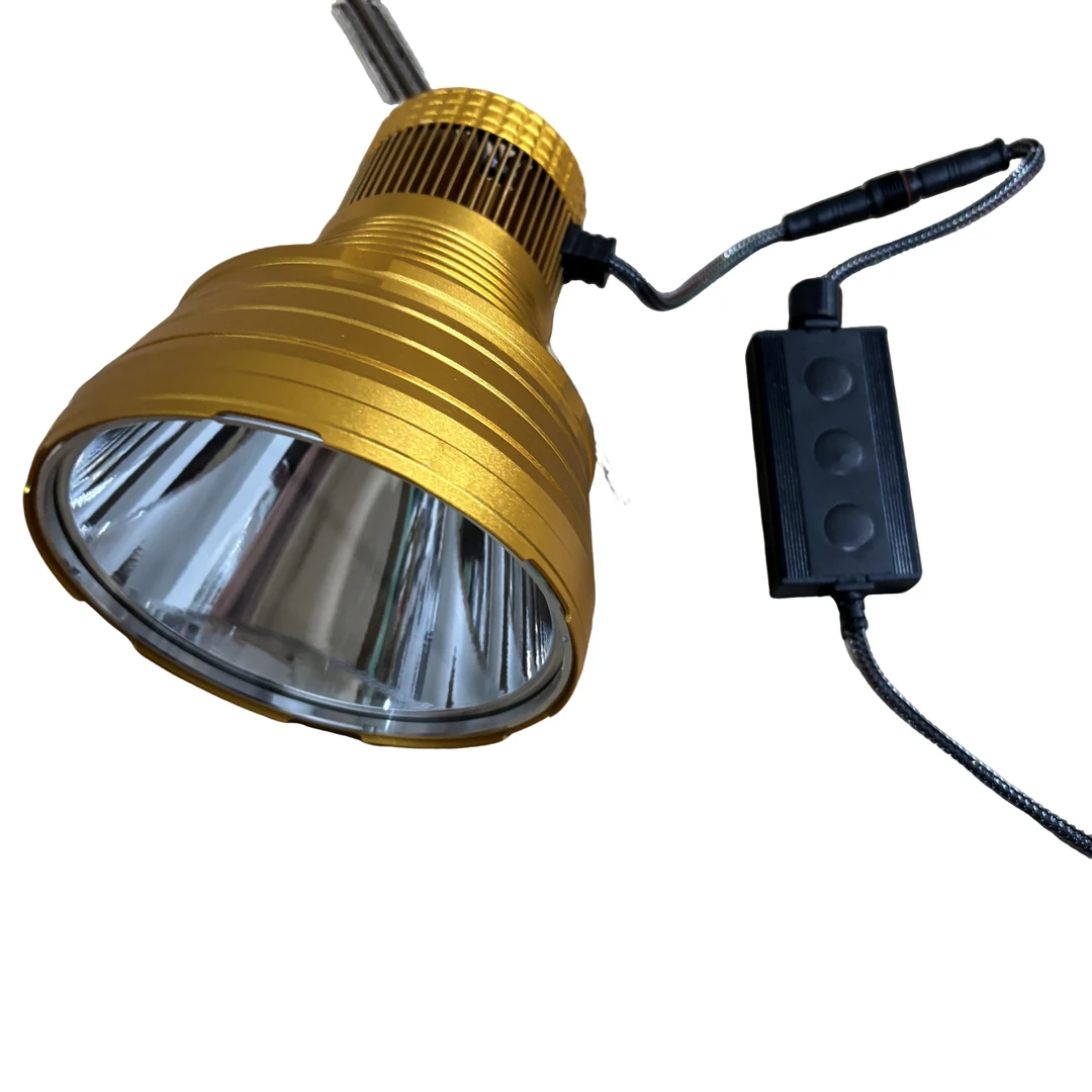 亮千里土豪金W450激光一体灯头灯