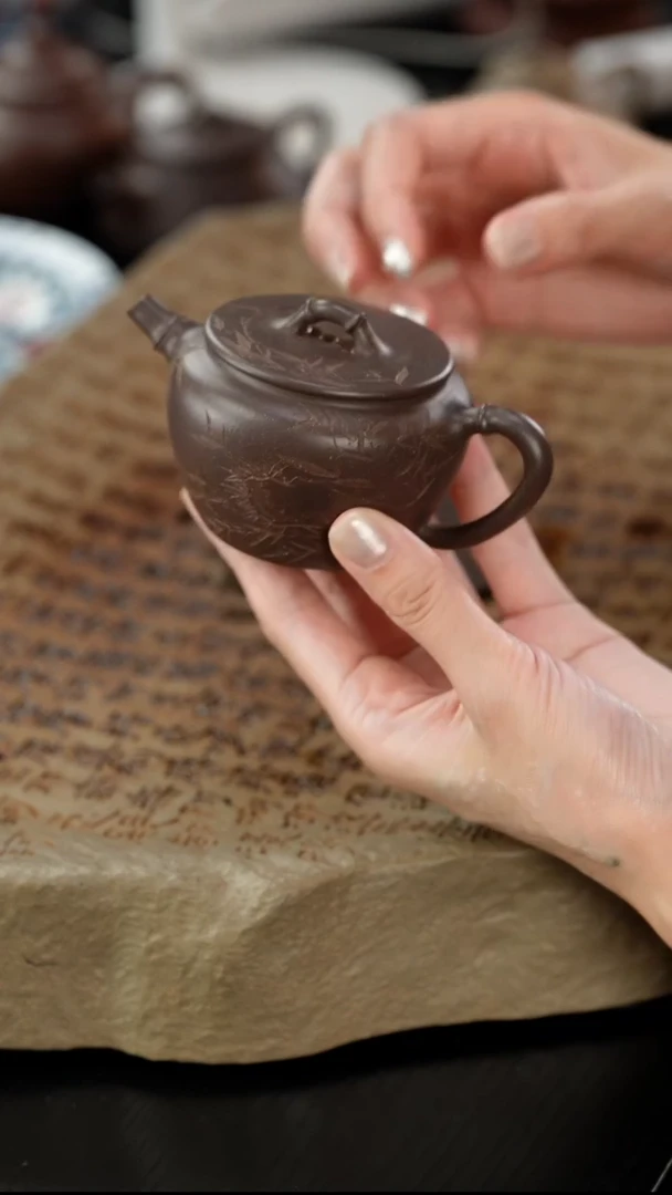 茶壶紫砂独**友高货天青lulu壶140cc