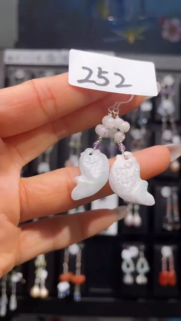 银S925镶嵌耳饰紫晶喜欢拍