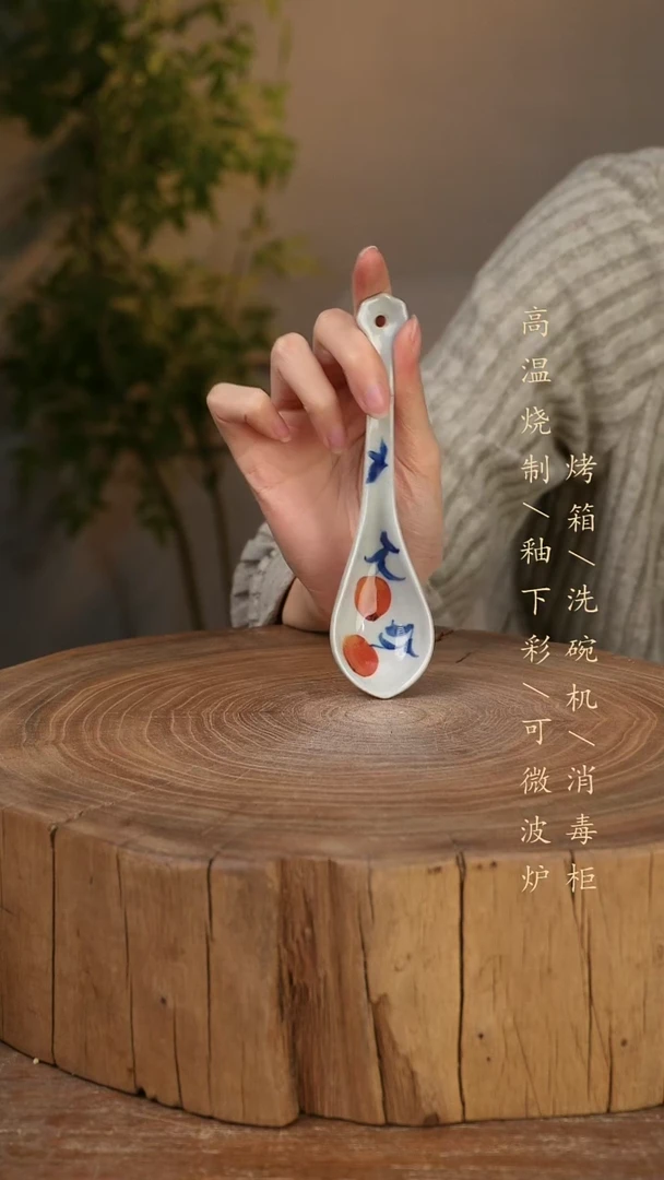 碗瓷景德镇手工手绘高温瓷釉下彩