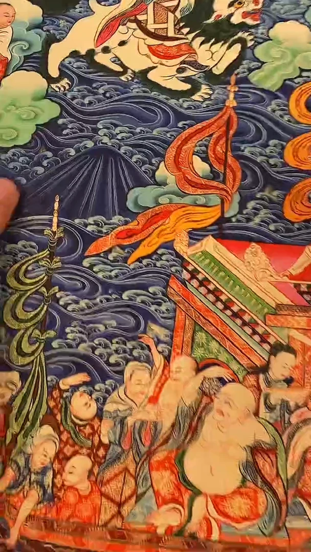 装裱画精美唐卡tk16077