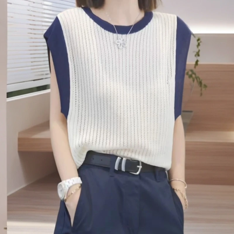 【现货现发】2025夏季新款时尚气质休闲毛衣宽松网红洋气炸街女装