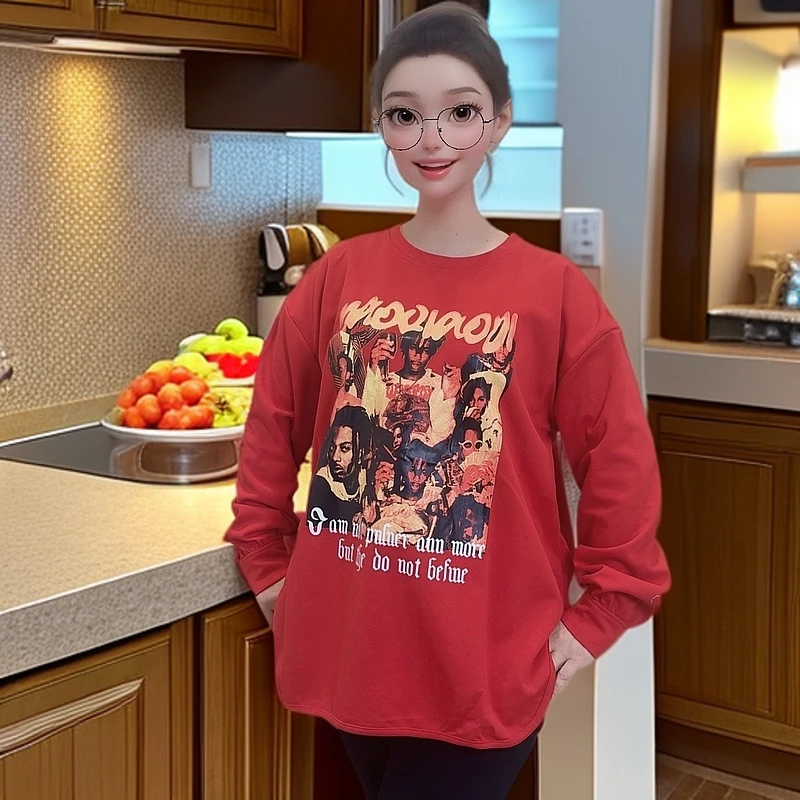 新款百搭代画卫衣