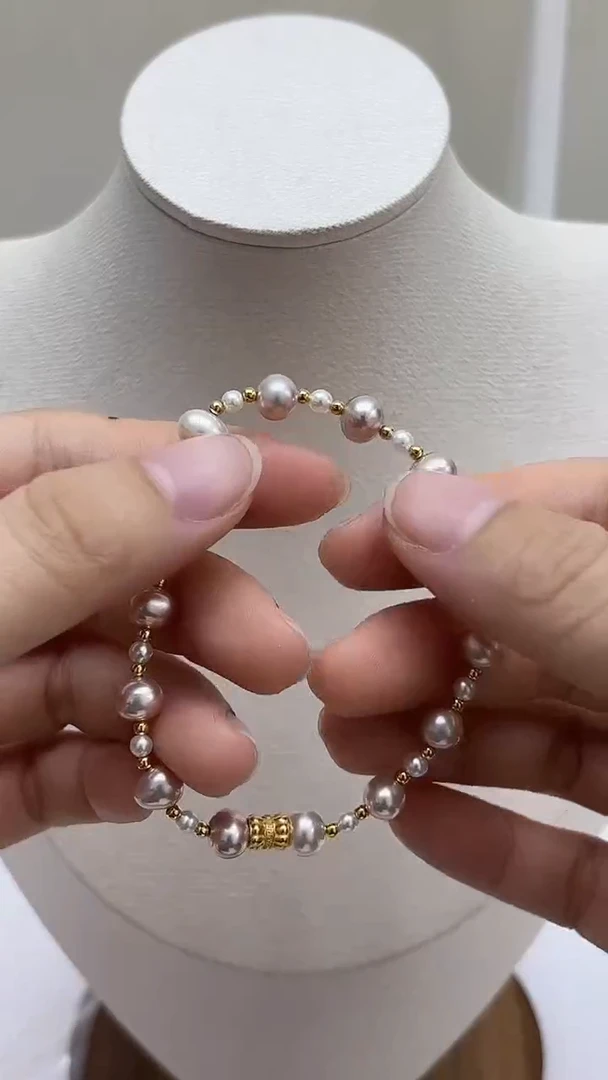 未镶嵌手链淡水珍珠无核手链