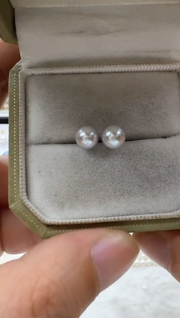 【闪购商品】海水珍珠耳饰银S925镶嵌非基地发货不带证书