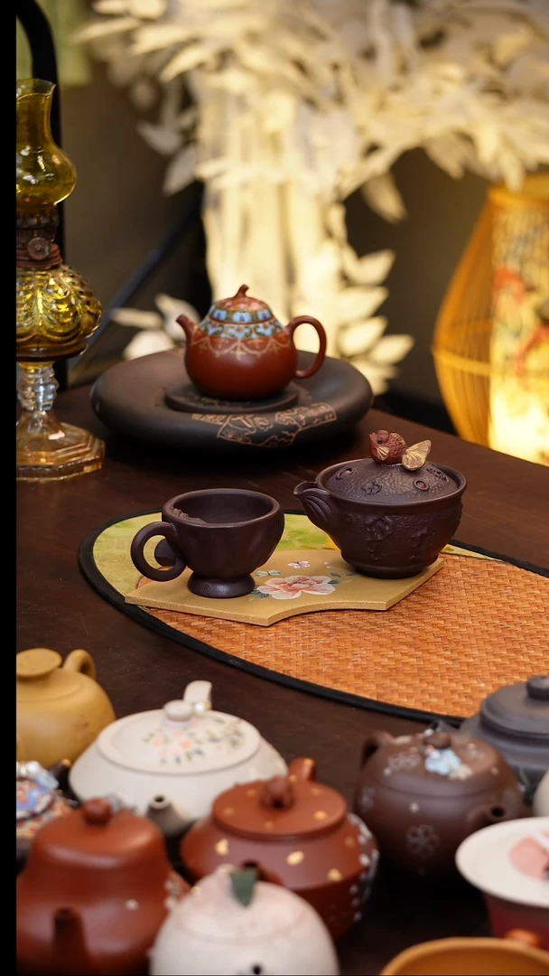 原矿紫砂手工杯子朱泥